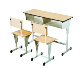 学生带桌洞双人课桌